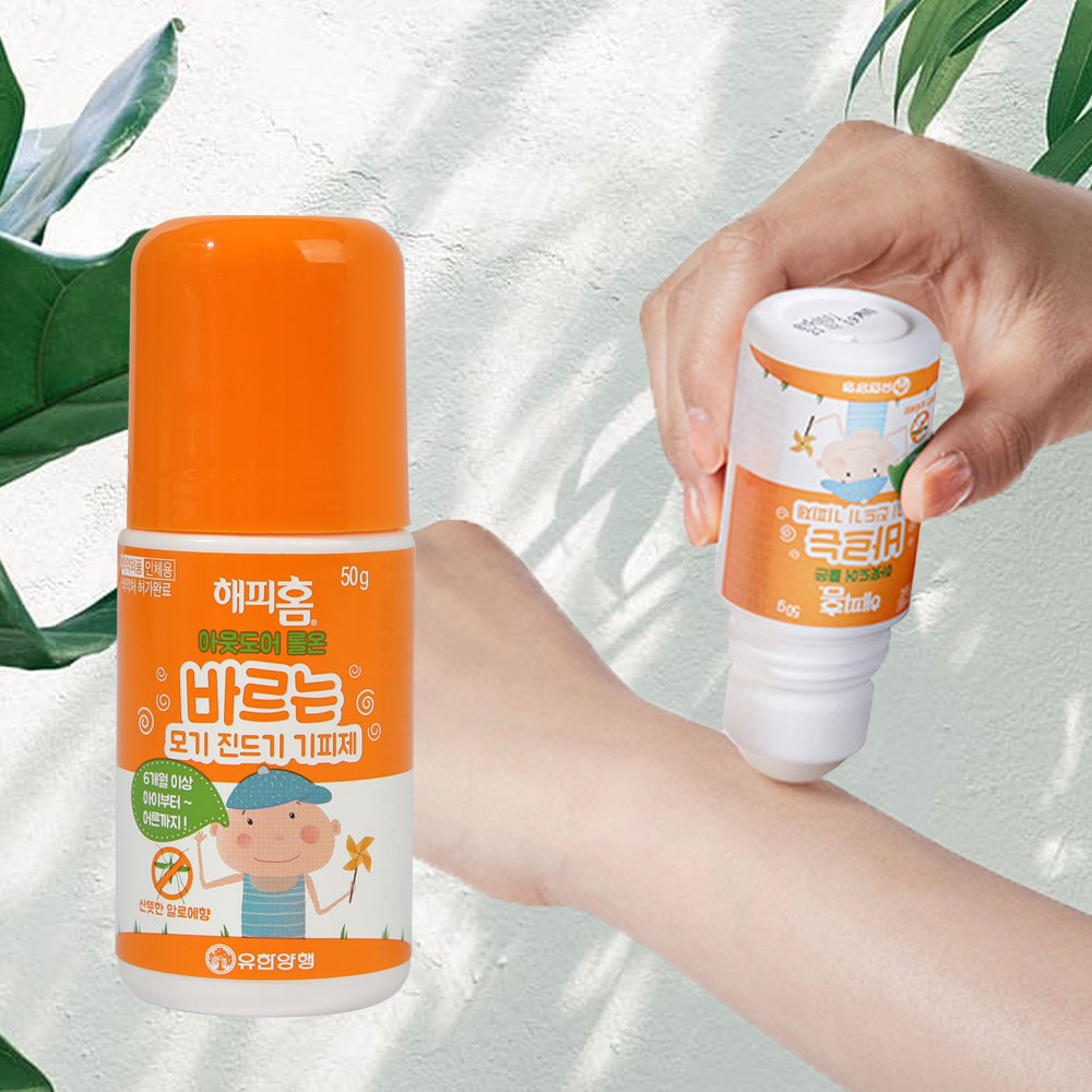 해피홈 아웃도어 롤온 모기 진드기 기피제 50g / 바르는 모기기피제 - 메인 이미지
