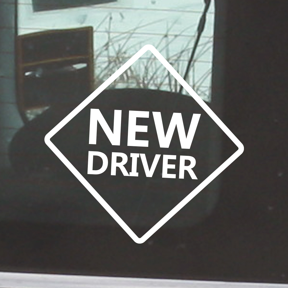 표지판 NEW DRIVER 초보운전 스티커 ND-157B (흰색 M) - 상세 이미지 2