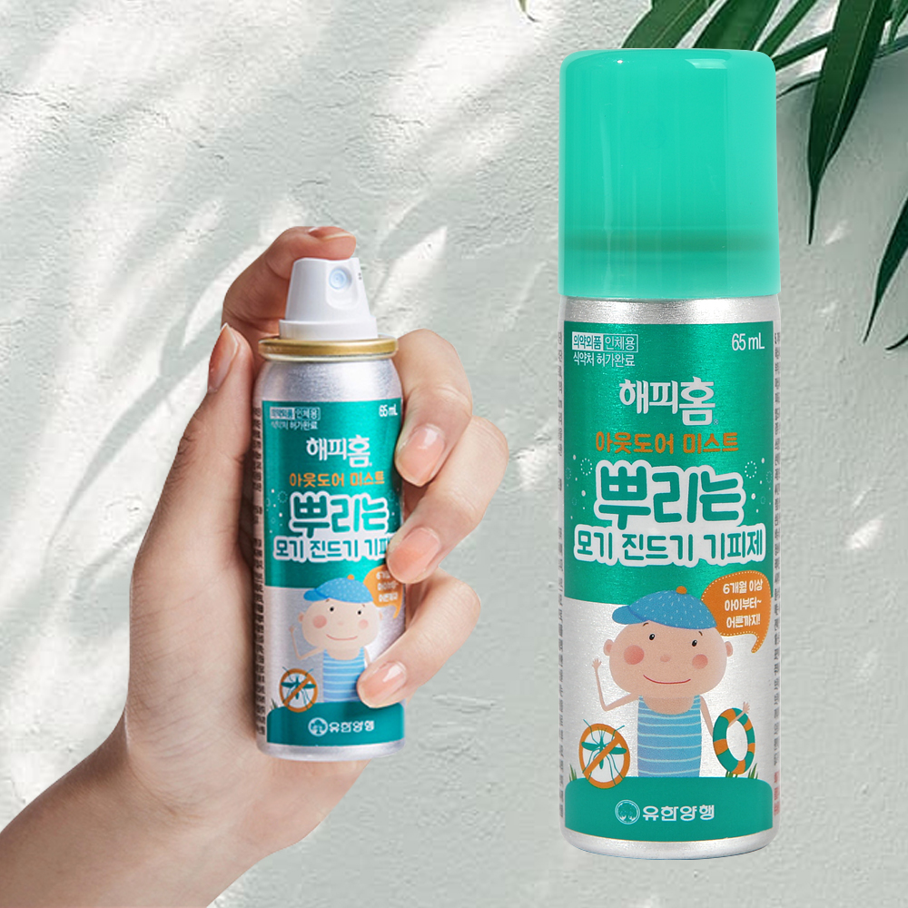 해피홈 아웃도어 미스트 모기 진드기 기피제 65ml / 뿌리는 모기기피제 - 메인 이미지