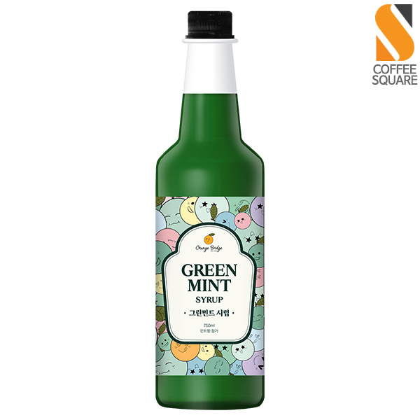 오렌지브릿지 그린민트 시럽 750ml - 상품 이미지