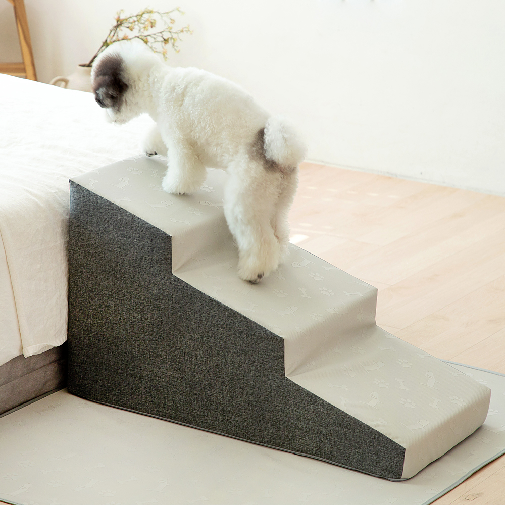 더플래 디딤 논슬립 강아지 고양이 계단 3단 펫 스텝 (대형)