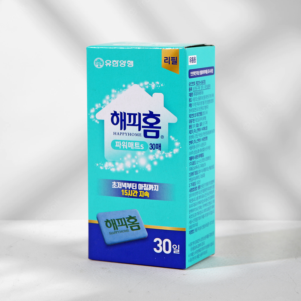 해피홈 파워매트 모기기피제 리필 30매