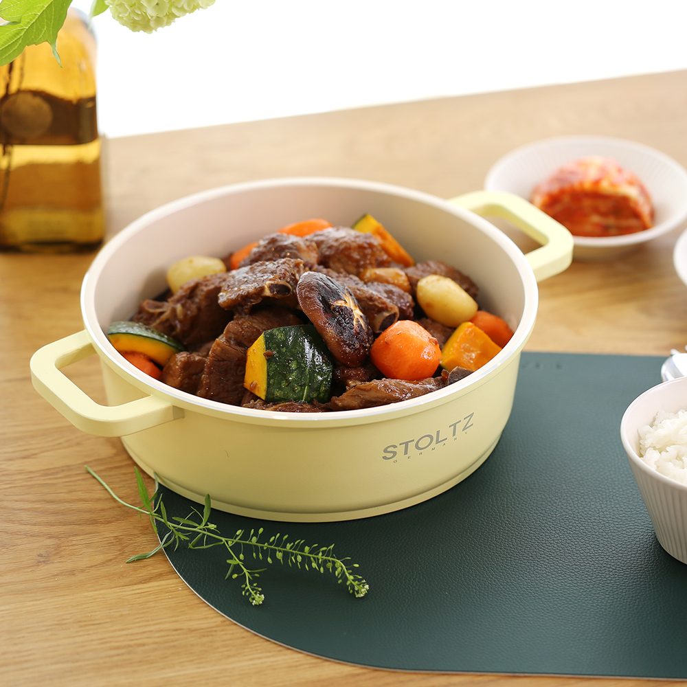 STOLTZ 슈톨츠 머랭 쿡웨어 IH 전골냄비 24cm 국내생산 통주물 냄비 - 상세 이미지 3