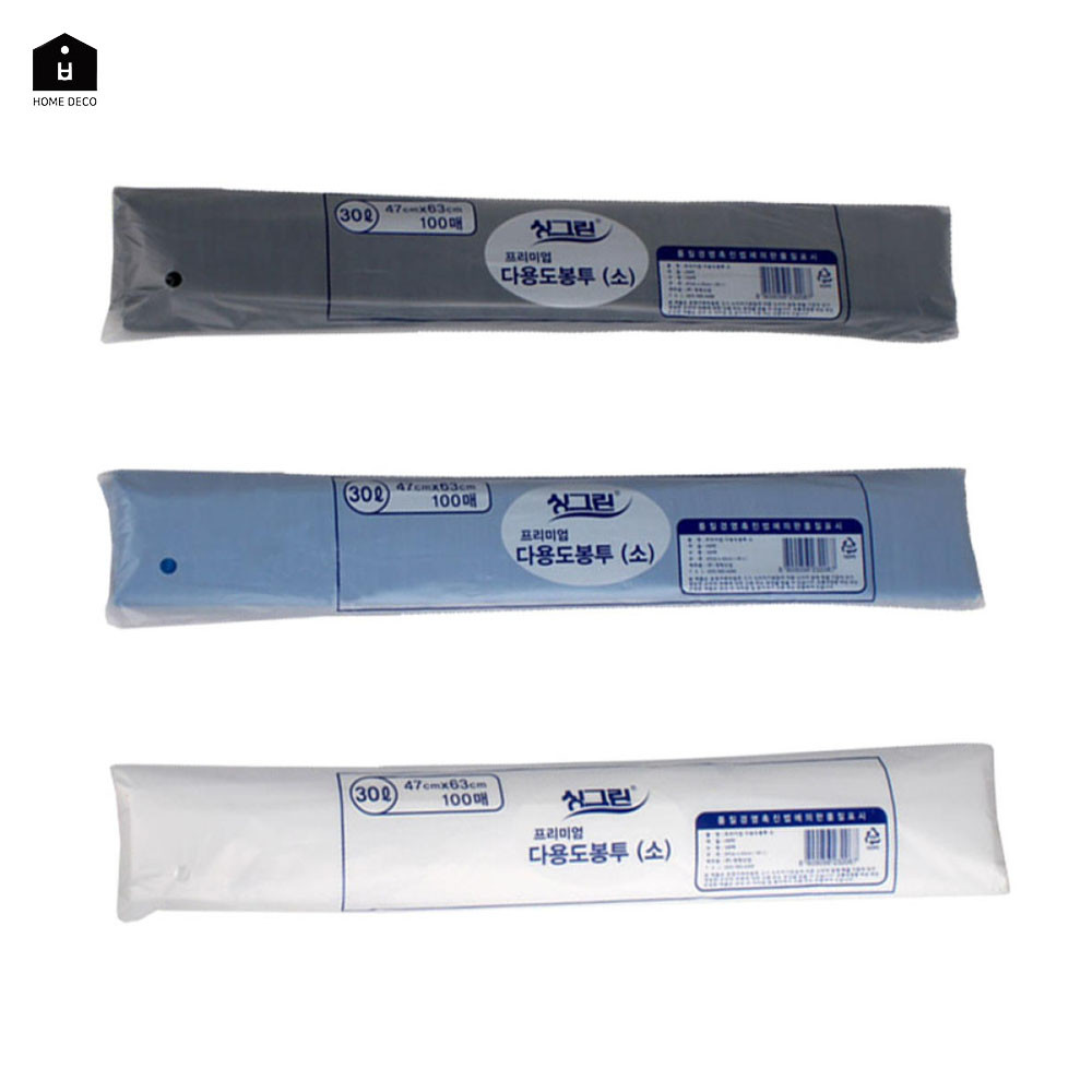 재활용 쓰레기봉투 분리수거 비닐 30리터 100매