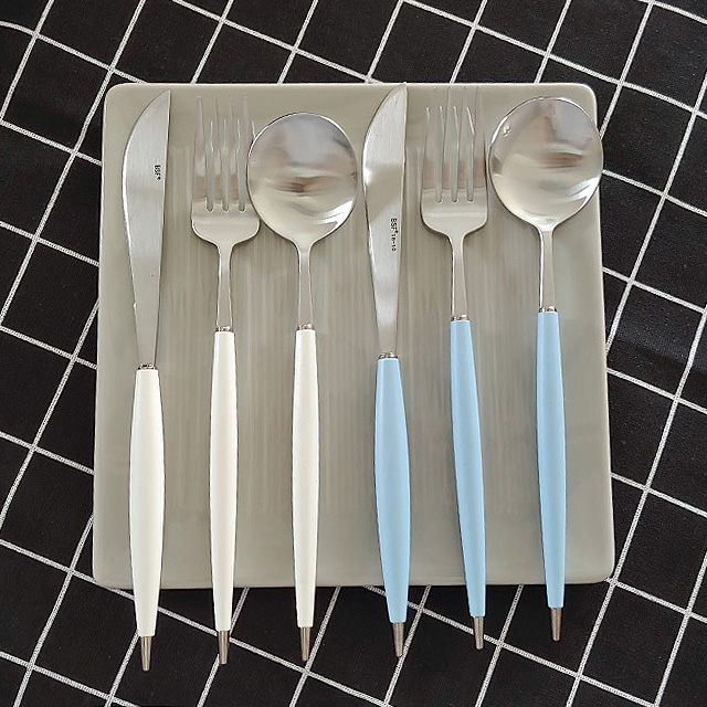 로얄스위트 디너커트러리 양식기 디너스푼 포크 나이프 - 6color