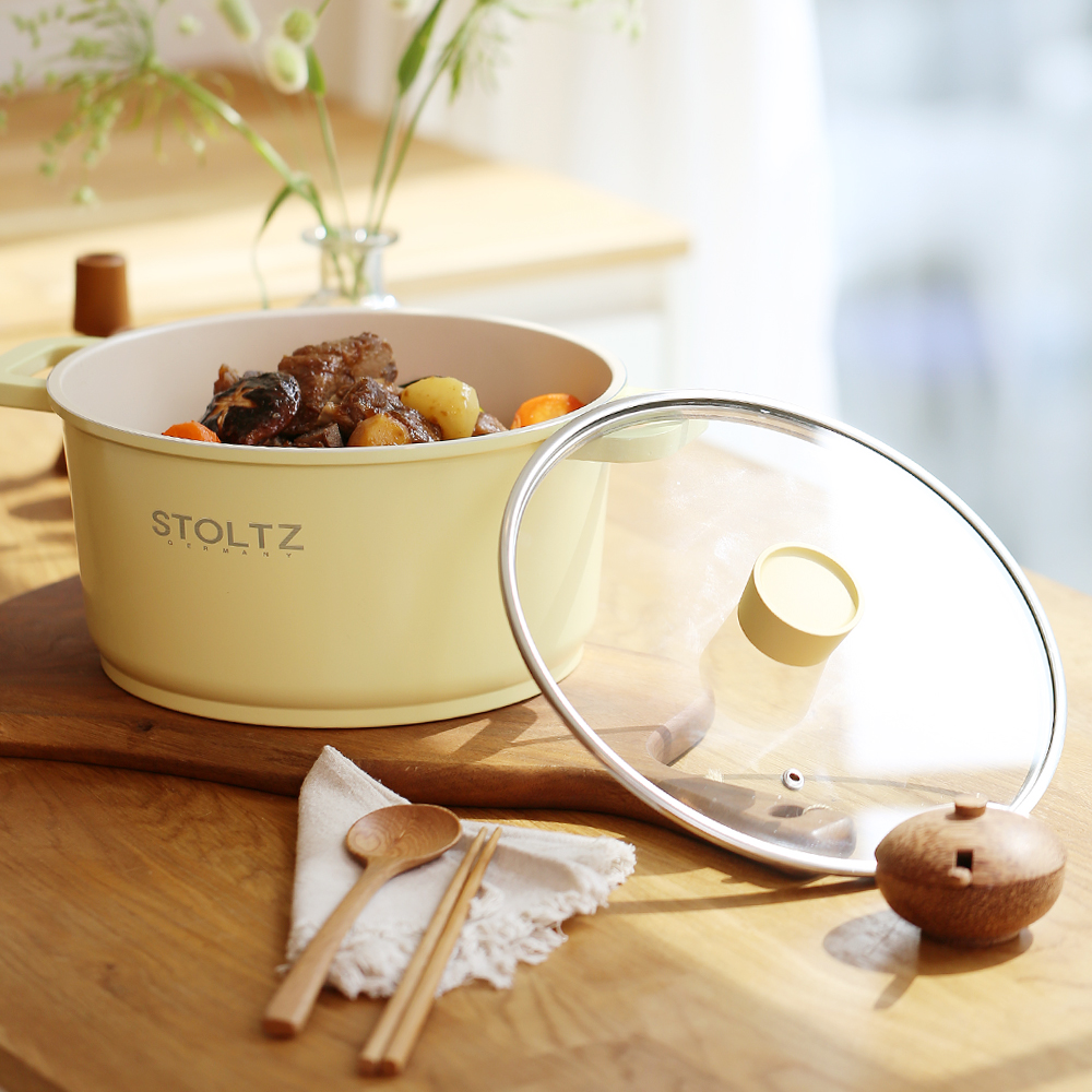 STOLTZ 슈톨츠 머랭 쿡웨어 IH 양수냄비 24cm 국내생산 통주물 냄비 - 상세 이미지 3