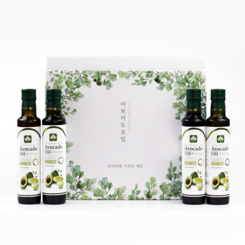 행복팩토리 아보카도오일 엑스트라버진 250ml x 4병 선물세트 - 상세 이미지 3
