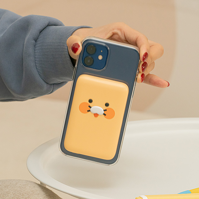 [고속 충전] 카카오프렌즈 어부바 맥세이프 무선 충전 보조배터리 5000mAh (춘식이) - 상품 이미지