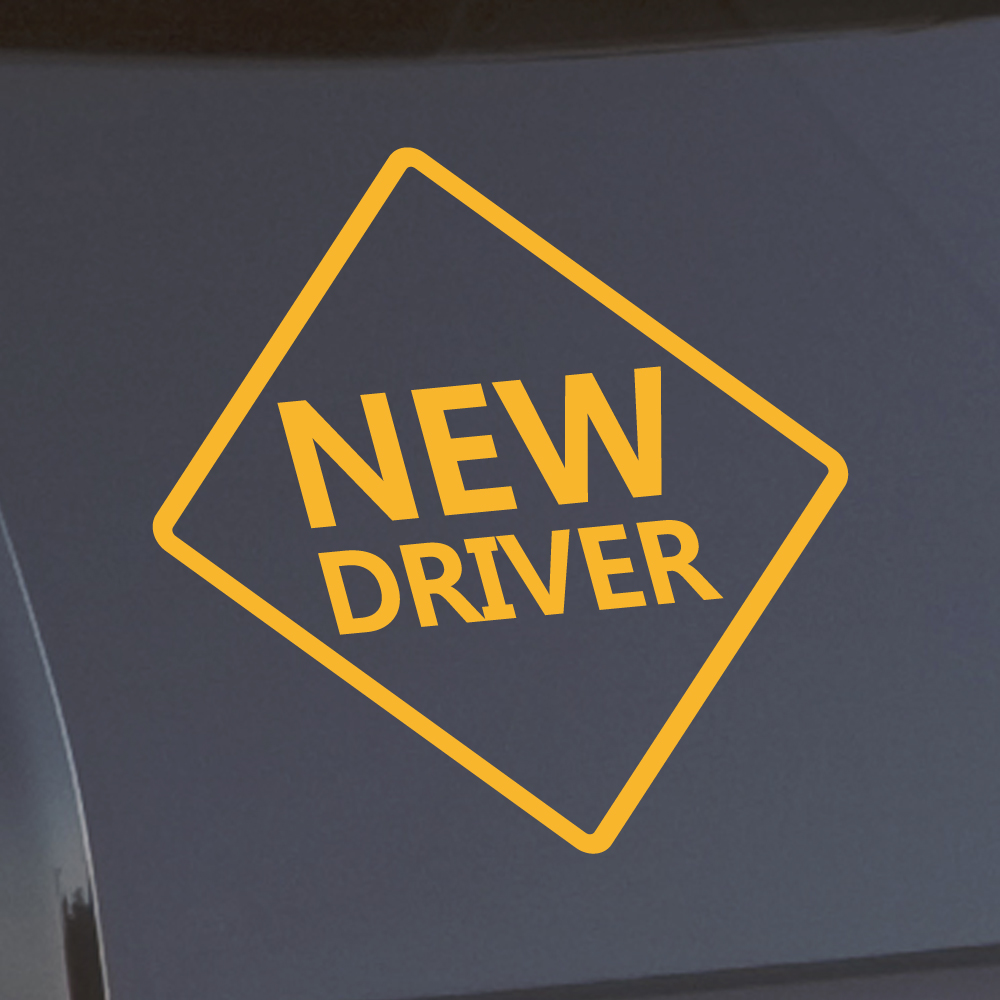 표지판 NEW DRIVER 초보운전 스티커 ND-157B (흰색 M) - 상세 이미지 3