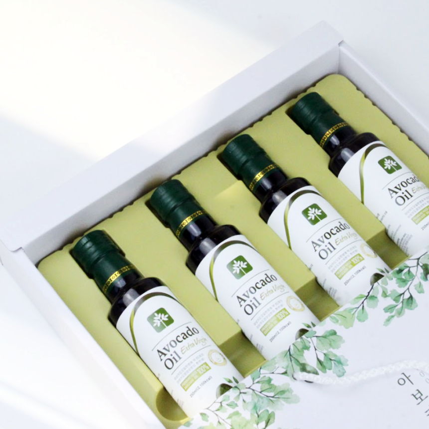 행복팩토리 아보카도오일 엑스트라버진 250ml x 4병 선물세트 - 상세 이미지 4