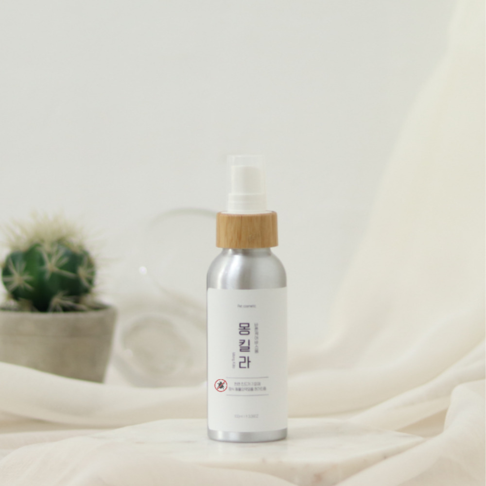 바스몽 몽킬라 강아지 천연 진드기 퇴치제 모기 해충 벌레방지 스프레이 100ml - 상세 이미지 2