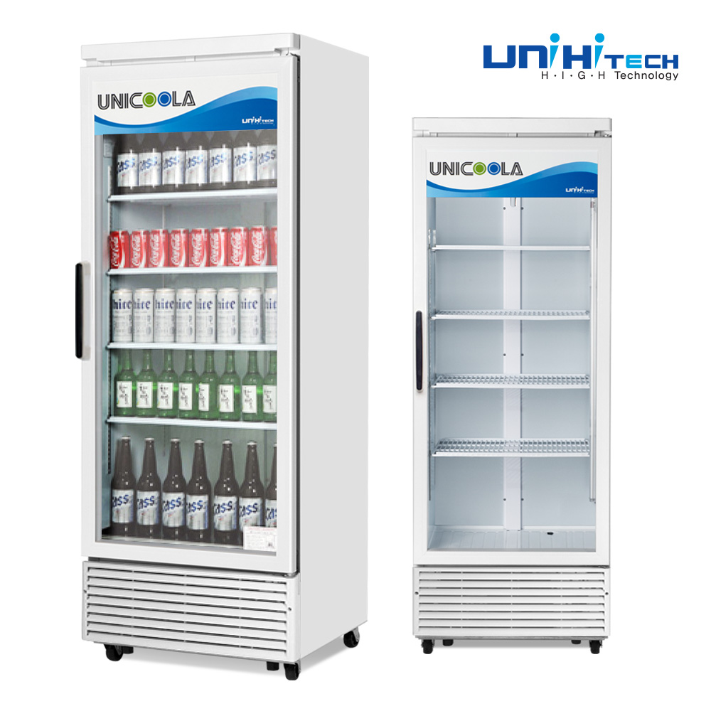 국내산 음료수냉장고 꽃 카페 대형 음료 술 냉장고 쇼케이스 주류 UNI-D555RF