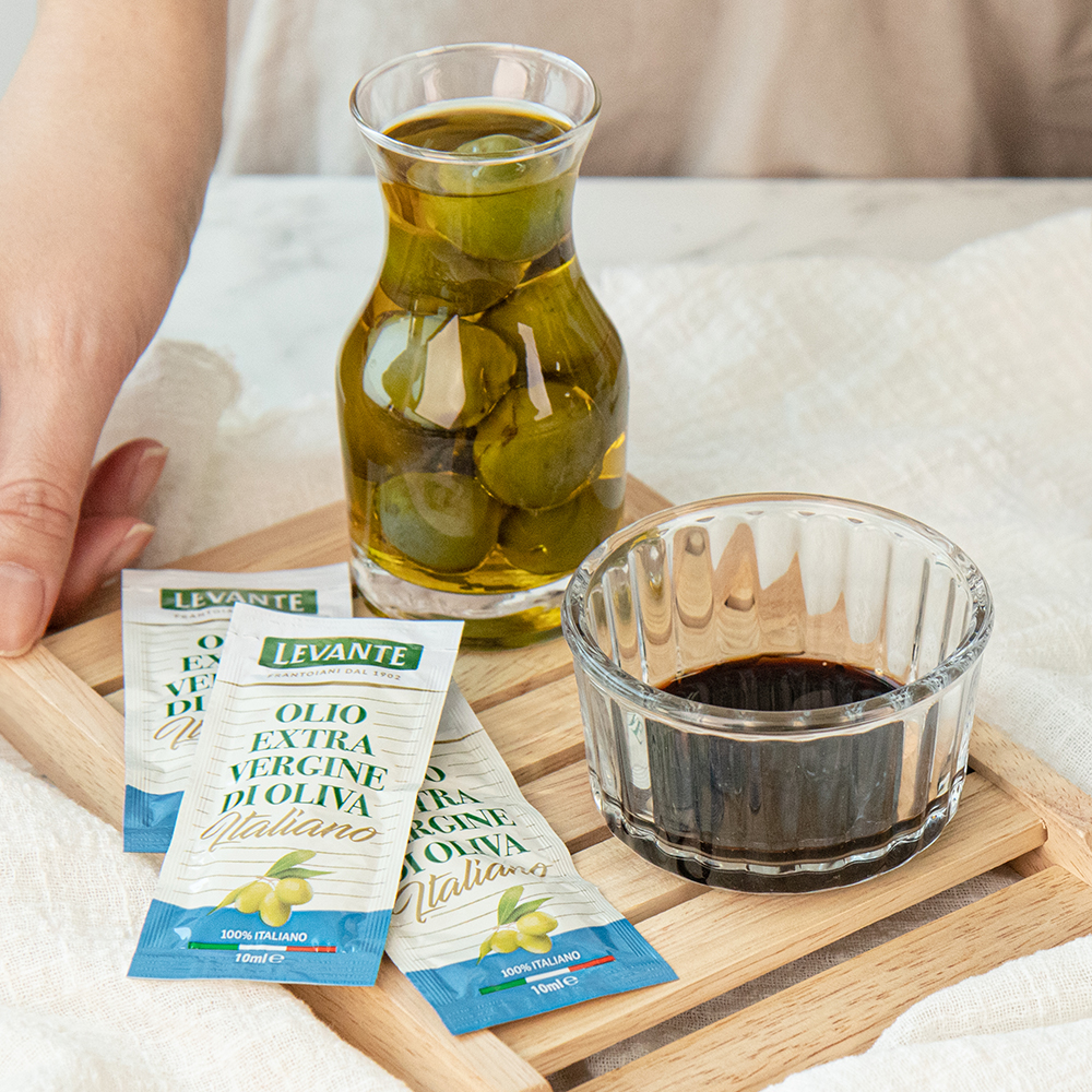 르반테 엑스트라버진 일회용 미니 올리브오일 한박스 캠핑오일 냉압착 10ml, 100개 - 상세 이미지 3
