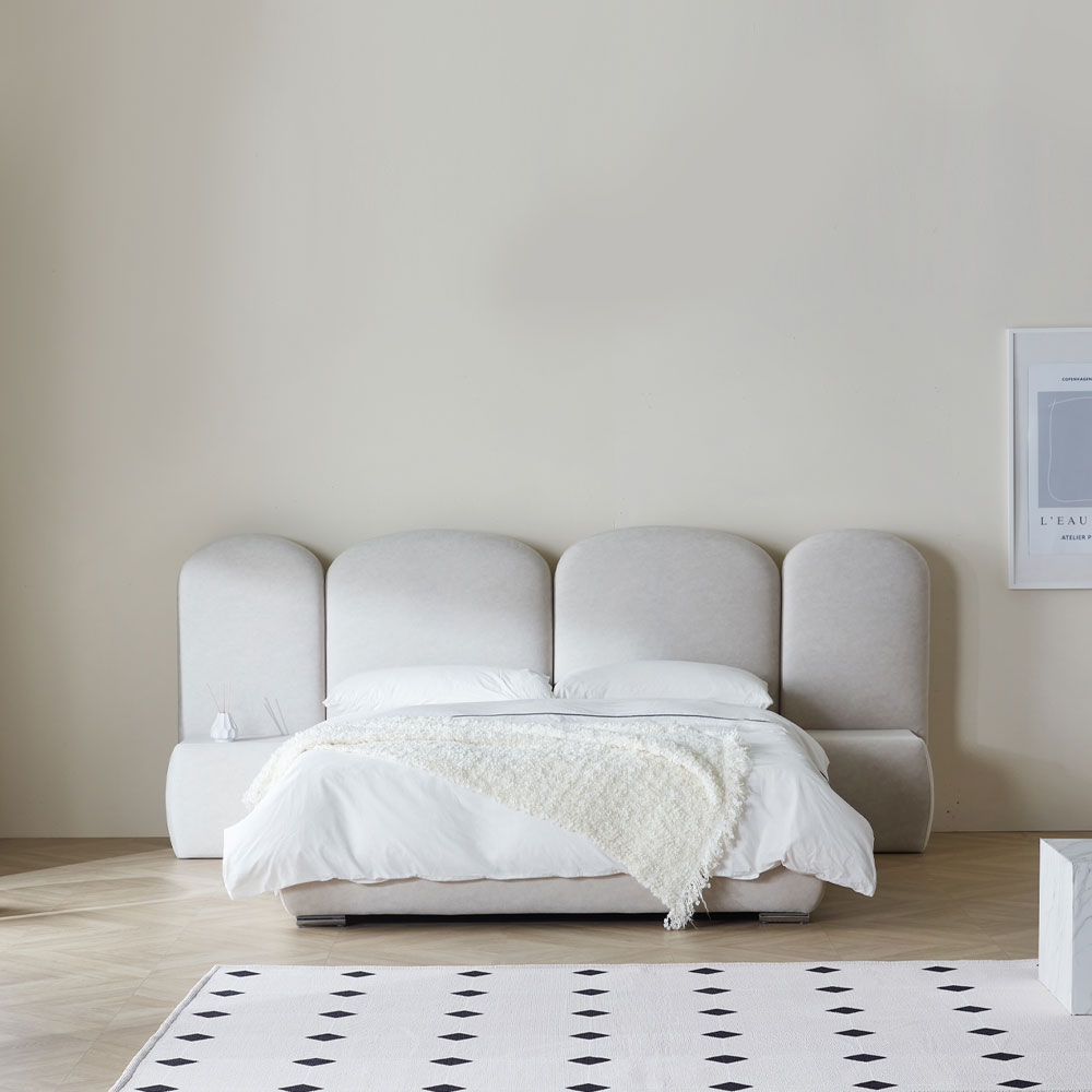 슬립퍼 누베 침대프레임 저상형 호텔 호텔형 패브릭 LK 라지킹 사이즈 침대