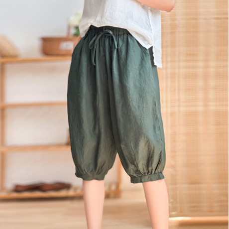 하마마스 여름 린넨반바지 5부반바지 66 77사이즈 - 상세 이미지 2