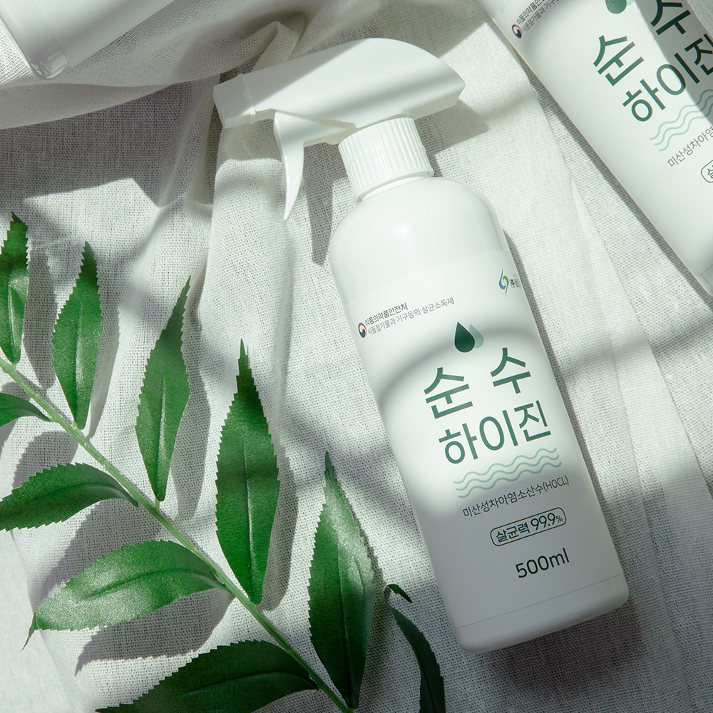 비츄인 순수하이진 미산성차아염소산수 주방기구 살균소독제 500ml, 10개 - 상세 이미지 4