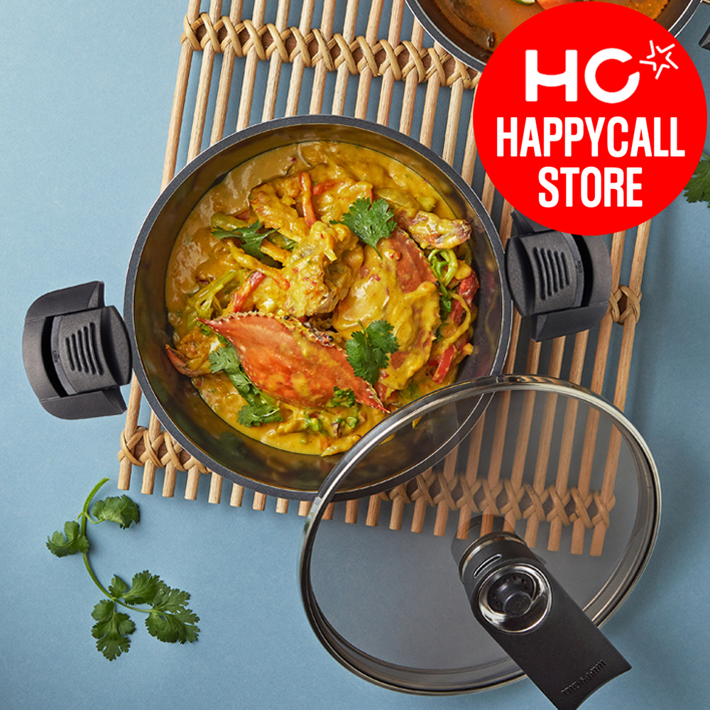 해피콜 인덕션냄비 스텐 통3중 저압 진공냄비 20cm