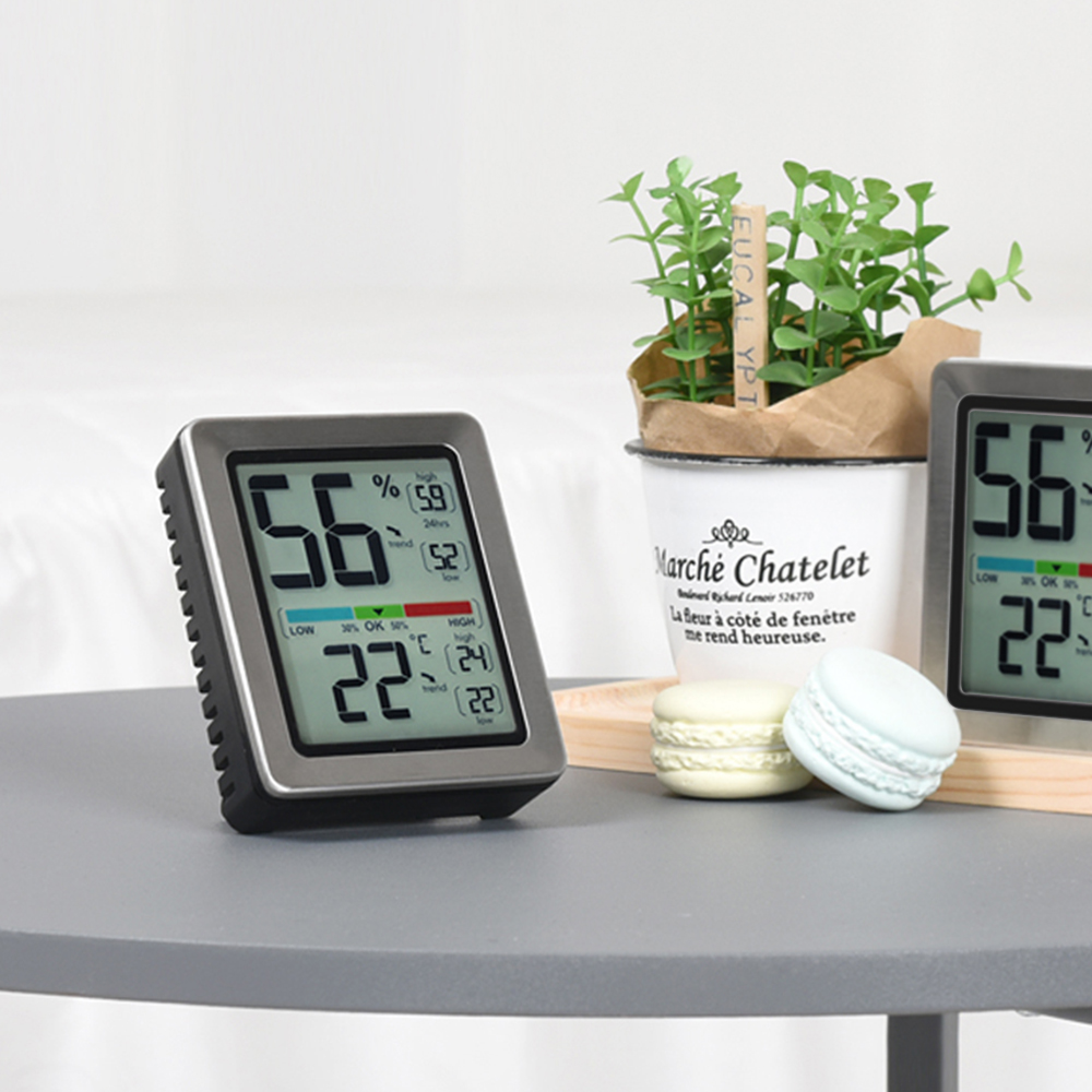 노바리빙 프리미엄 디지털 온습도계 ML0758 스위스 센서 벽걸이 신생아 온도계 온도습도계