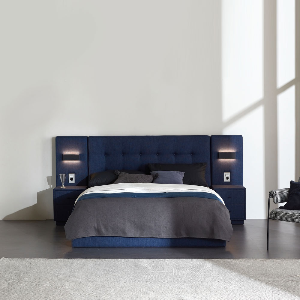 슬립퍼 카밀라 침대프레임 저상형 호텔 호텔형 패브릭 LK 라지킹 사이즈 침대