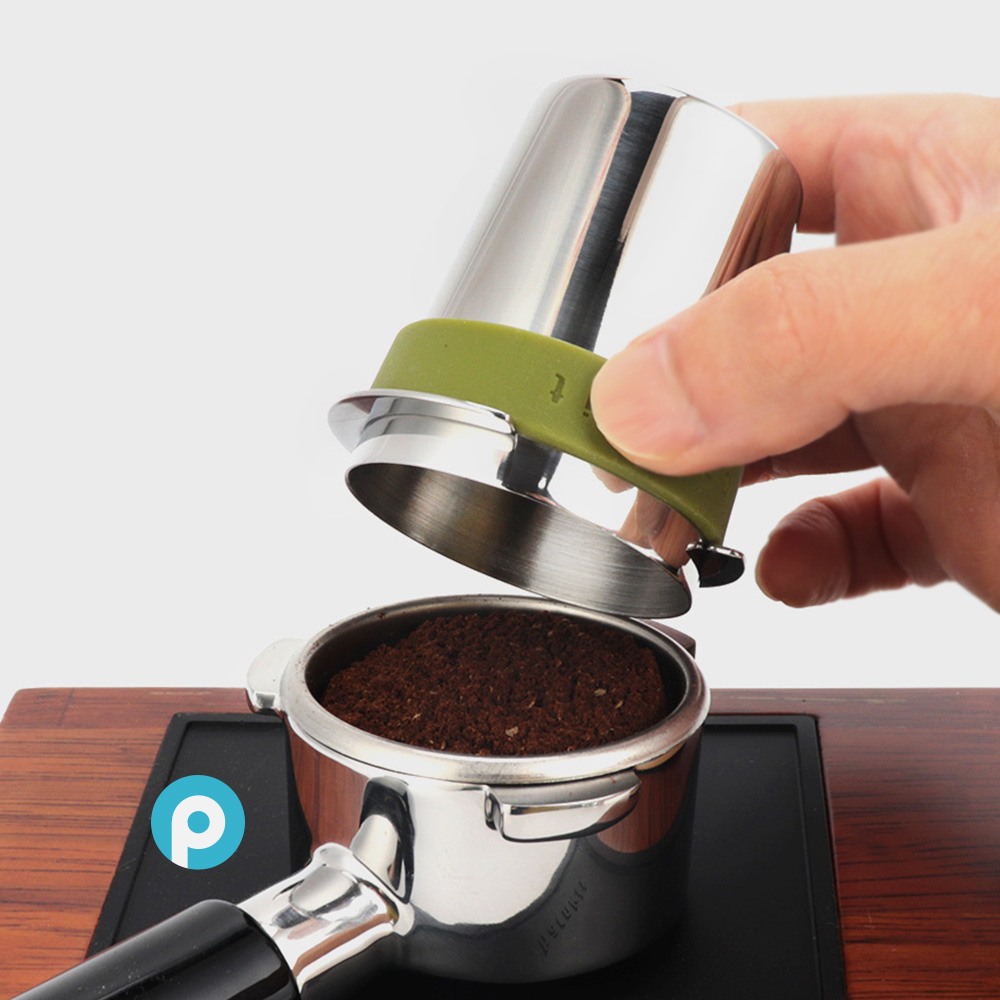 도징컵 58mm 레벨링툴 채널링 방지 ek43 스테인리스 커피 분쇄컵