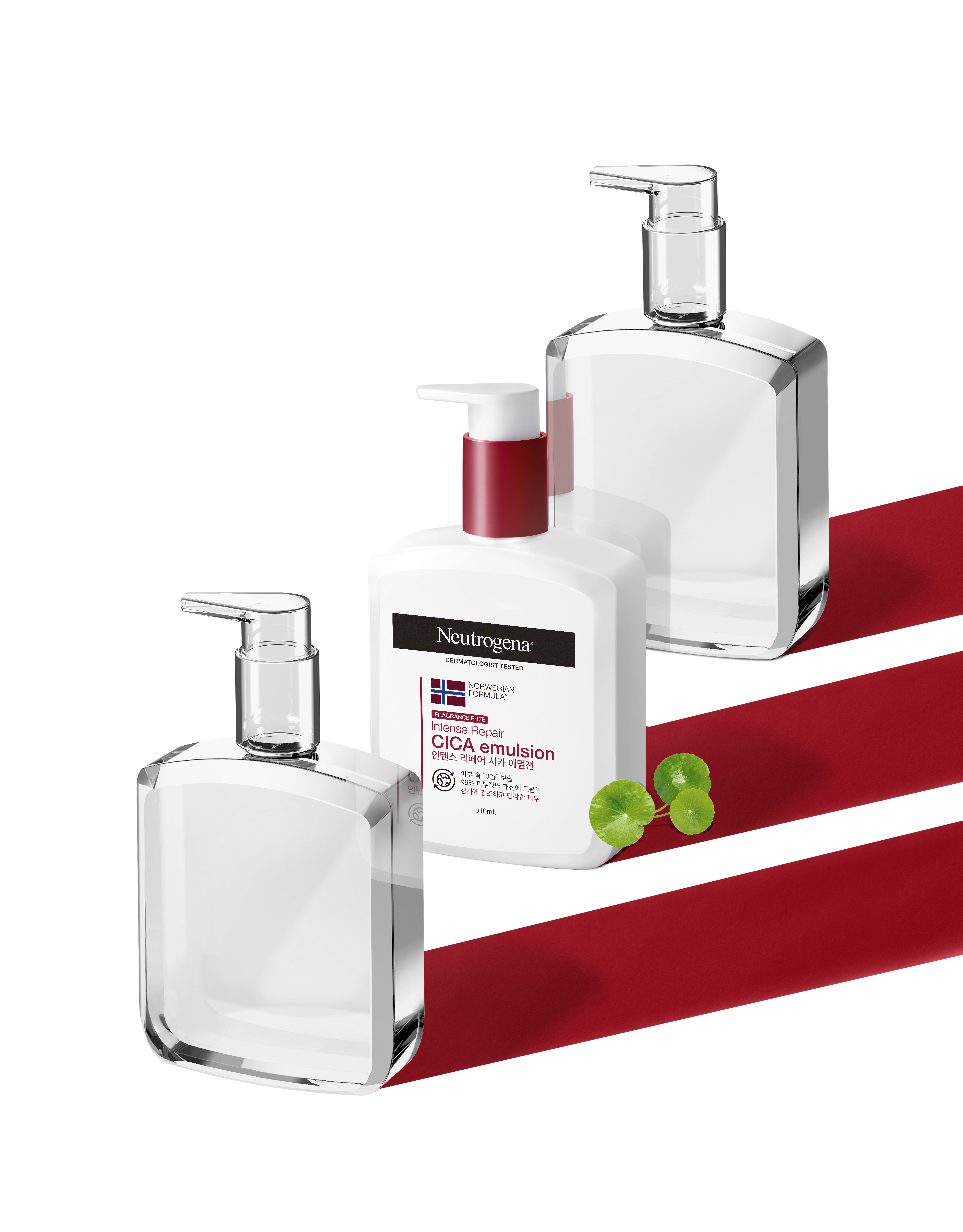 고보습바디로션 뉴트로지나 시카에멀젼 보습제 향료무첨가, 310ml, 2개 이미지 3