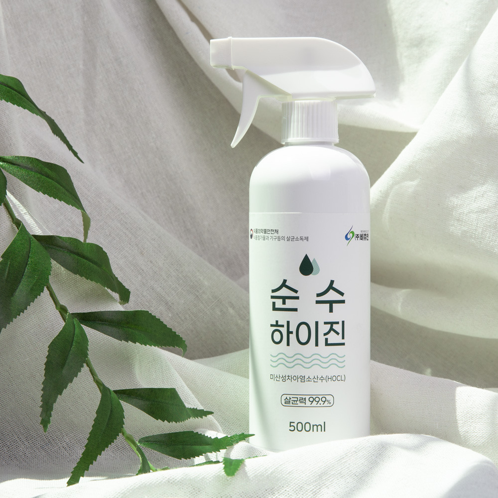 비츄인 순수하이진 미산성차아염소산수 주방기구 살균소독제 500ml, 10개 - 상세 이미지 3