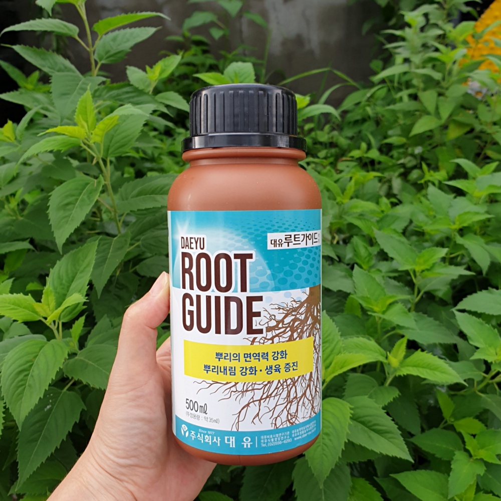 루트가이드 500ml 식물 텃밭 화초 소나무 뿌리 활착제 발근제 과일나무 장미 수경재배 - 상품 이미지