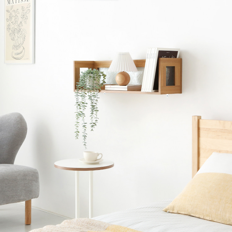 우드 벽선반 벽선반장 벽걸이책장 나무 액자 식탁 미니 선반 PEMBA