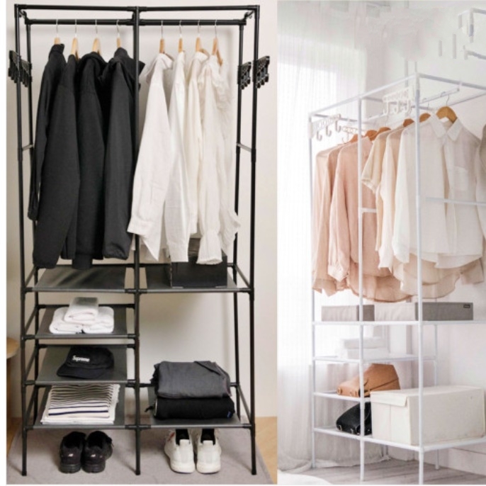 좁은 공간 작은 소형 행거 의류 매장 행거 매장용 행거