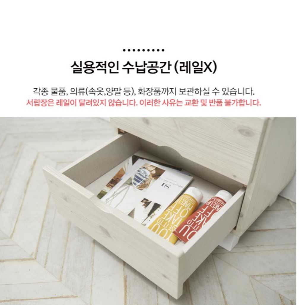 미니 아이방 소형 서랍장 작은 서랍장 아기 옷 서랍장 - 상세 이미지 3