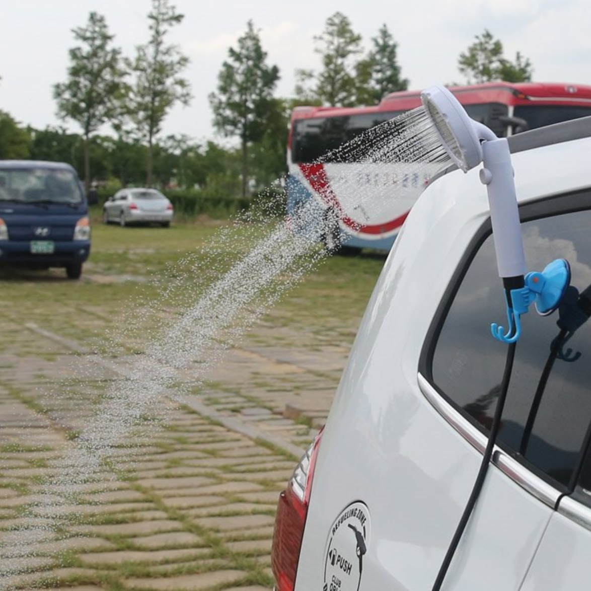 휴대용샤워기 캠핑용 샤워기 간이 야외 캠핑 차박 차박용 야외용