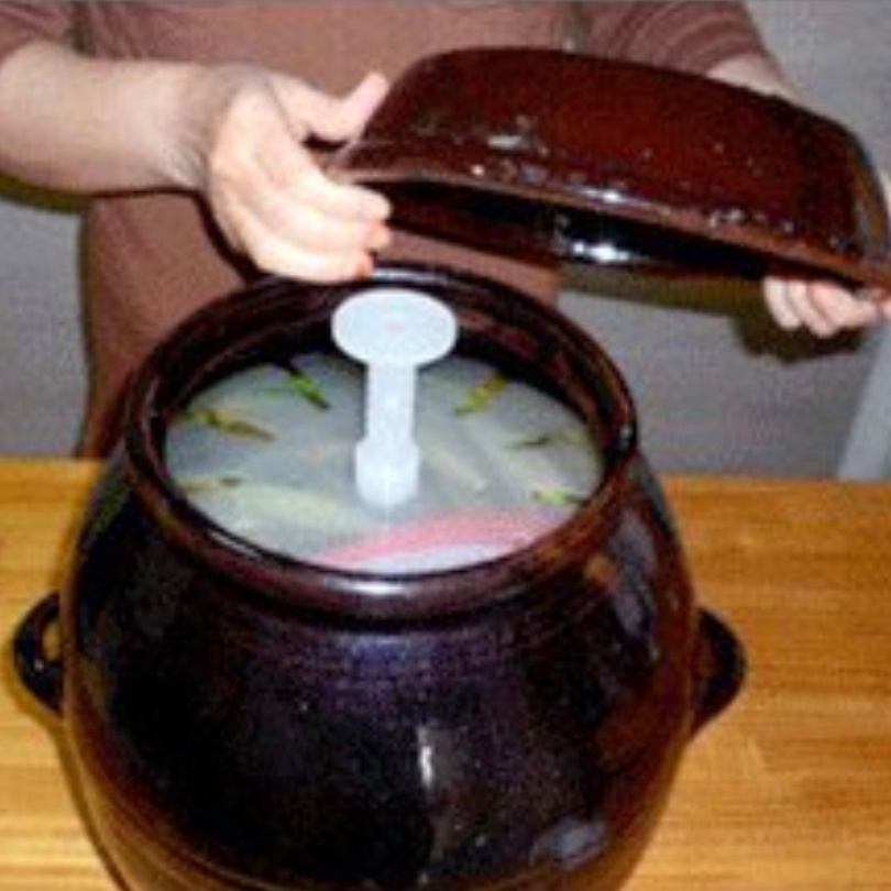 김치통누름판 김치누름판 플라스틱 누름돌 누름독 누름통 - 상품 이미지