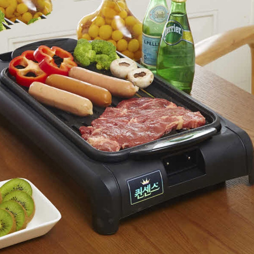 캠핑용 전기그릴 팬 고기굽는그릴 전기고기 불판 