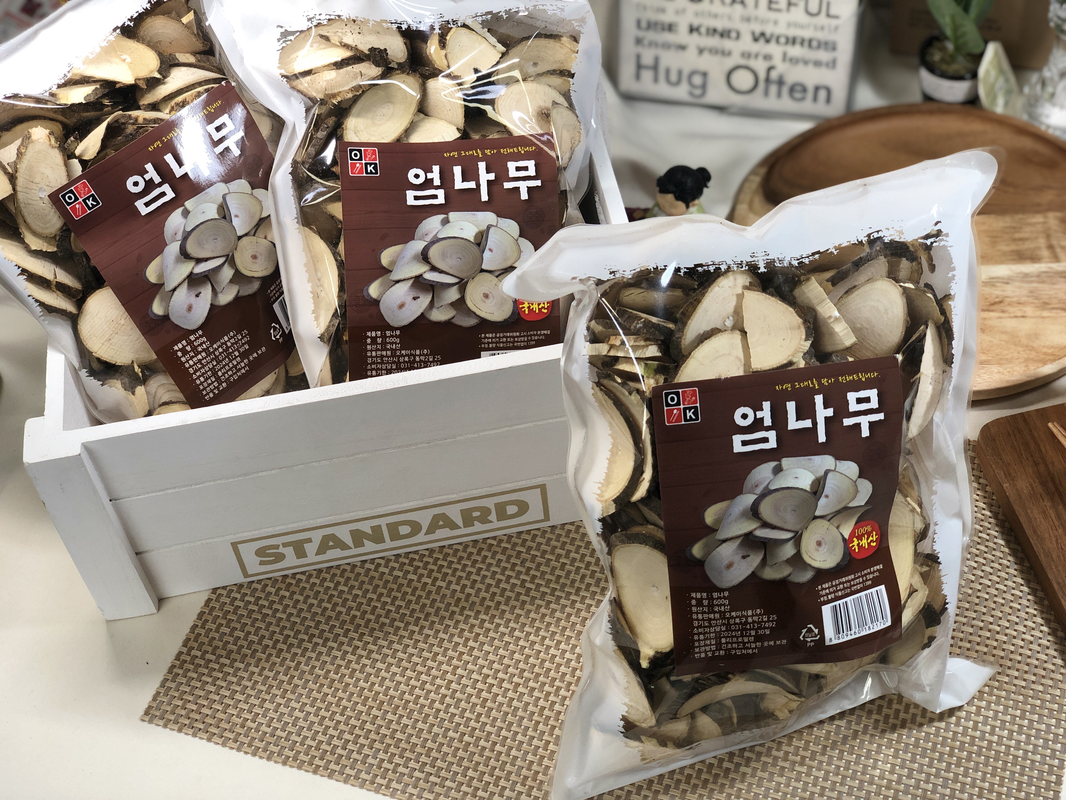 대용량 특A급 국산 말린 엄나무 600gX20개 슬라이스 음나무 엄나무효능 삼계탕 삶는법 제품 이미지