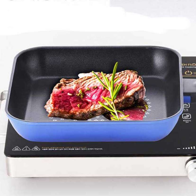 인덕션 사각 팬 네모 후라이팬 오므라이스 인덕션 전용 후라이팬