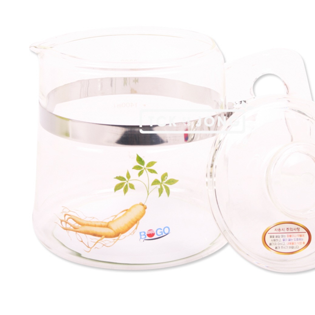 유리 가정용 중탕기 인삼 달이기 집에서 홍삼 만들기 대용량 약탕기