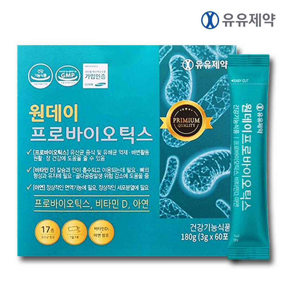 원데이 프로바이오틱스 락토바실러스 모유유래 유산균 사균체 60포