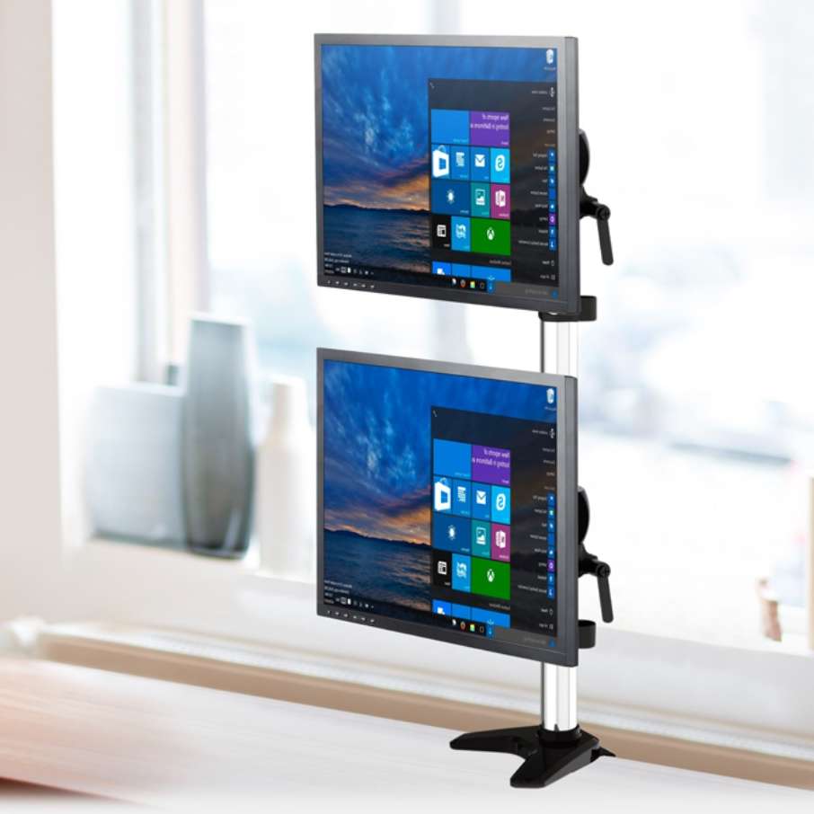 주식 모니터 걸이 듀얼 모니터 스탠드 수직 모니터 암 거치대 