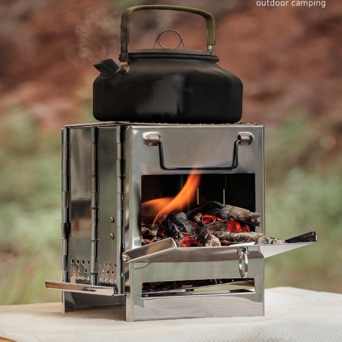 야외 소형 화목난로 초미니 캠핑용 난로 겨울캠핑난로
