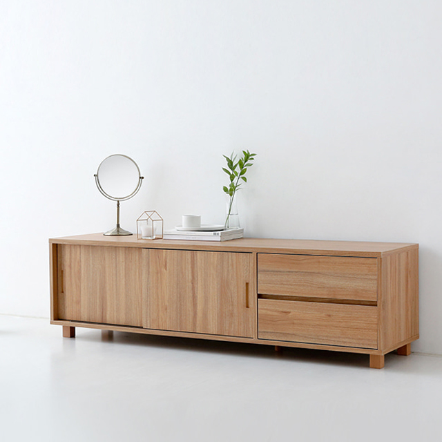 숄리드 TV 거실장 2문2서랍 15043 TVBM43150 1500x400x430mm, 캄포어베니어 9397.4154