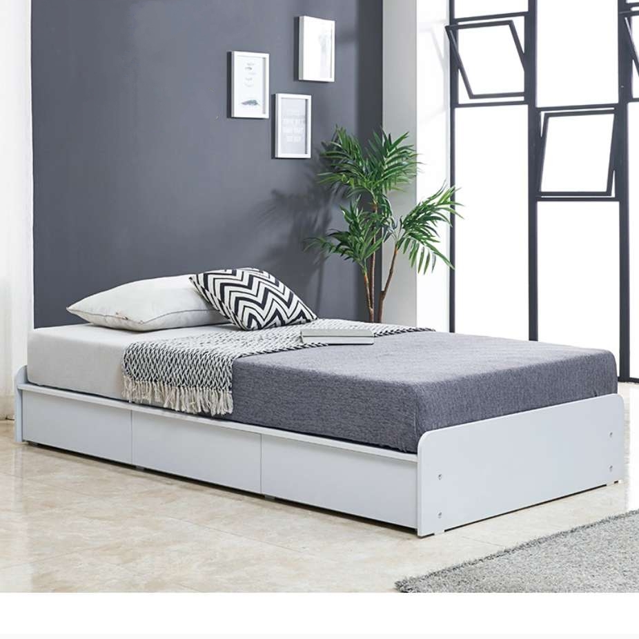 서랍형 침대 프레임 아이방 고등학생 헤드리스 침대