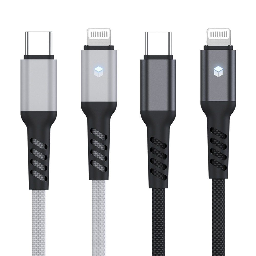 C to 8핀 아이폰 고속충전케이블 LED 플렉시블 30cm - 상세 이미지 2