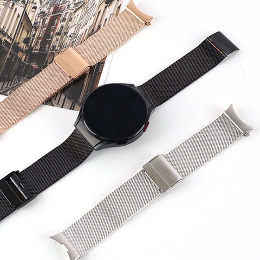 갤럭시워치5 프로 / 갤럭시워치4 클래식 메탈 스트랩 밀레니즈 루프 버클 커브형 42mm