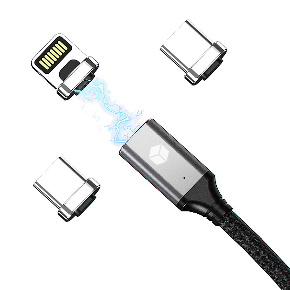 C타입 to 아이폰 8핀 마그네틱 자석 고속충전 케이블 12W M5 150cm