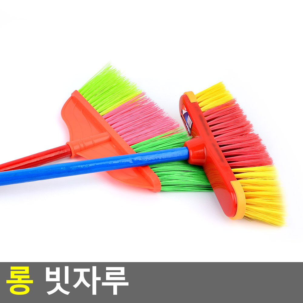 긴 빗자루 야외 마당 현관 화장실 나일론 나이롱비 롱빗자루 대형 - 상세 이미지 5