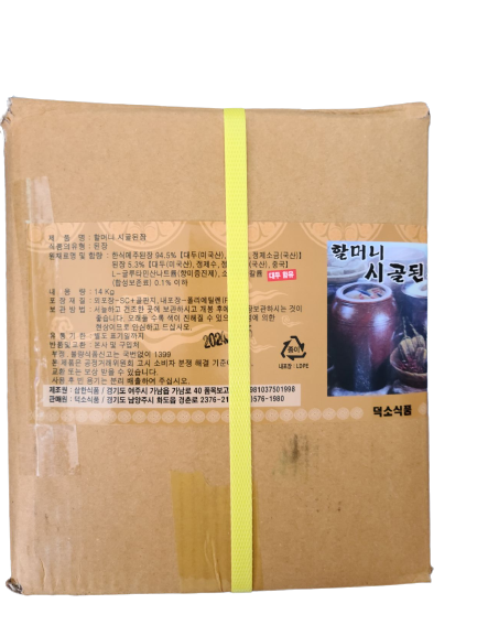 미성식품 업소용 숙성 된장 버선본 장독 된장 참된장 14kg - 상세 이미지 3