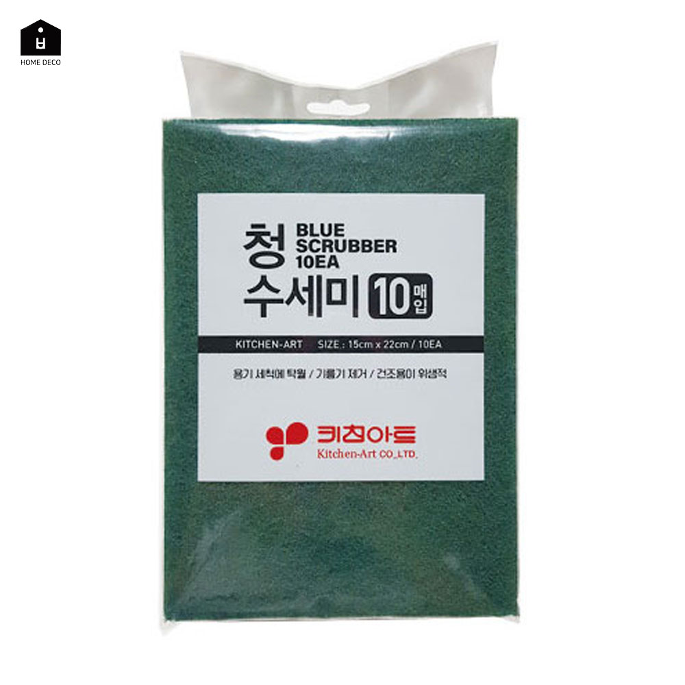 키친아트 업소용 청수세미 10매 - 메인 이미지