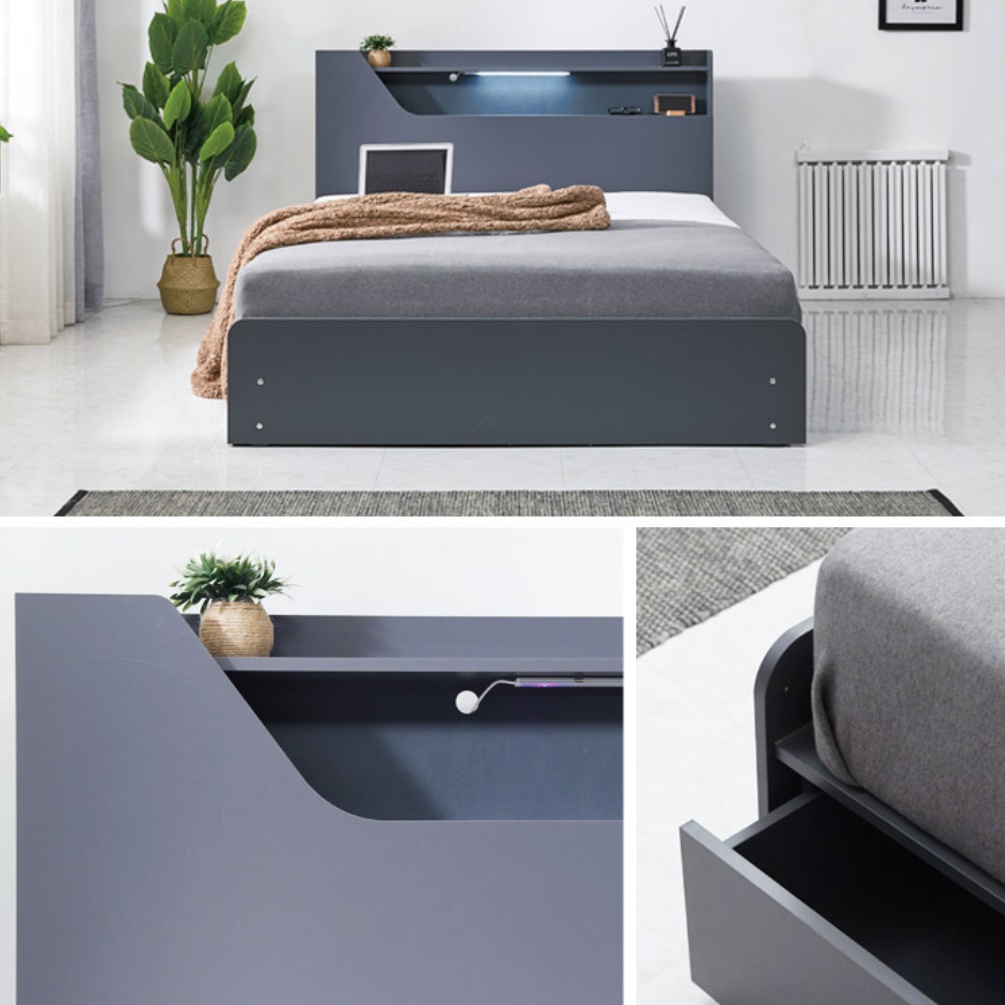 낮은 침대 프레임 고등학생 아이방 침대 호텔식 침대