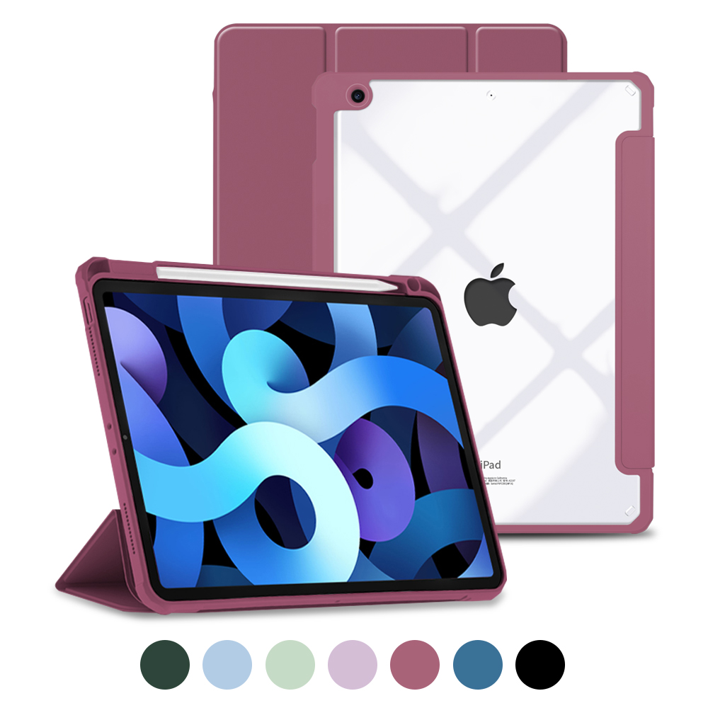 아이패드 9세대 8세대 7세대 10.2인치 애플펜슬 수납 스마트커버 클리어 케이스