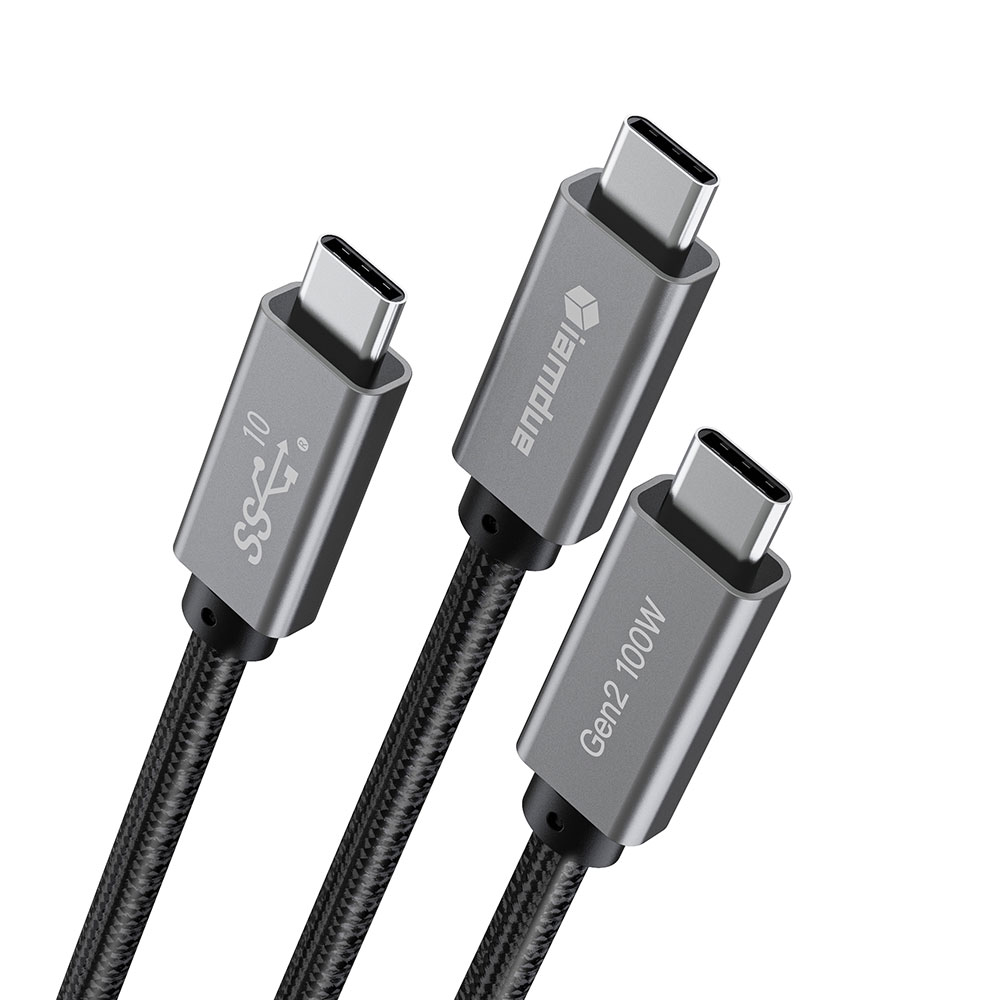 썬더볼트 100W C타입 고속 충전케이블 USB3.1 Gen2 100cm